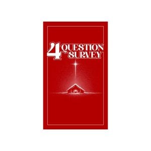 4 Question Survey Pad (Red)